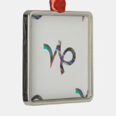 hologram Capricorn Metalen Ornament (Rechts)