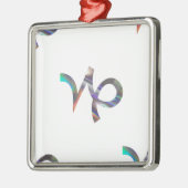 hologram Capricorn Metalen Ornament (Links)
