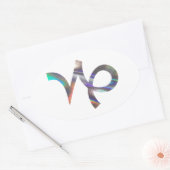 hologram Capricorn Ovale Sticker (Envelop)