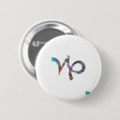 hologram Capricorn Ronde Button 5,7 Cm (Voorkant /achterkant)