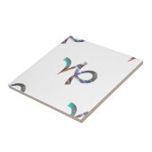 hologram Capricorn Tegeltje (Zijkant)