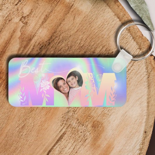 Hologram Custom Photo Best Mom Metal Sleutelhanger