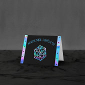 Hologram D20-avontuur voltooid | PnP-tablet Bedankkaart