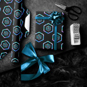 Hologram D20-patroon | PnP Tabletop Gamer Dice Cadeaupapier