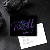 Hologram D20 | PnP Tabletop Gamer Verandering van Briefkaart