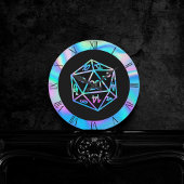 Hologram D20-rit | PnP Tabletop Gamer Dice Ronde Klok