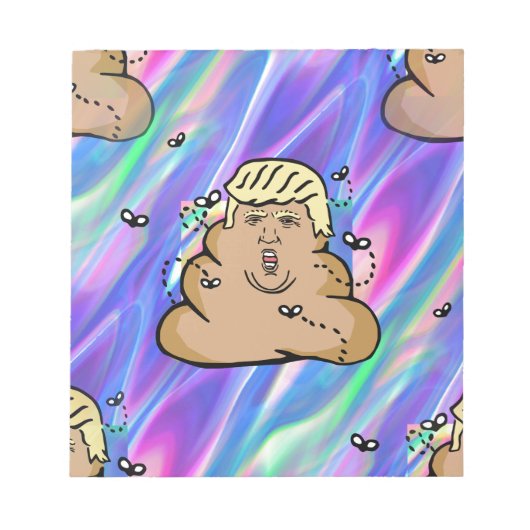 hologram dump trump notitieblok (Voorkant)