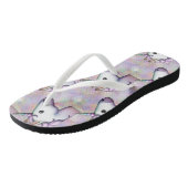 Hologram Eenhoorn Emoji Schoenen Sandalen teenslip Teenslippers (Schuin)