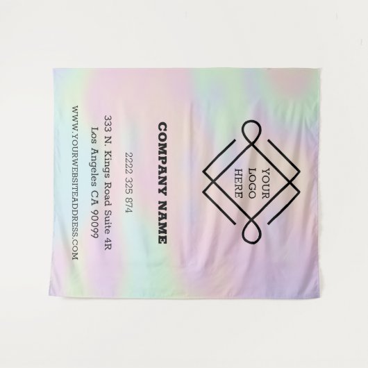 Hologram en Logo tapijt Wandkleed (Voorkant (horizontaal))