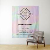 Hologram en Logo tapijt Wandkleed (In situ)