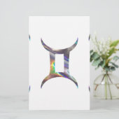 hologram Gemini Briefpapier (Staand voorkant)