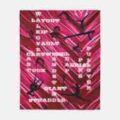 Hologram Gymnastiek Vaardigheden Fleece Deken (Voorkant)