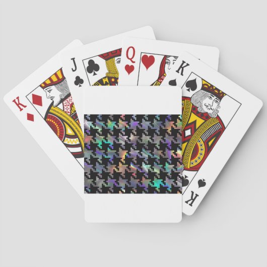 hologram houndstooth speelkaarten (Achterkant)