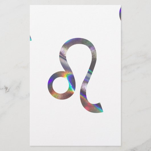 hologram Leo Briefpapier (Voorkant)