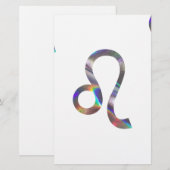 hologram Leo Briefpapier (Voorkant / Achterkant)