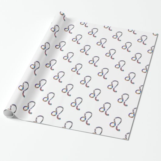 hologram Leo Cadeaupapier (Uitgerold)