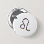 hologram Leo Ronde Button 5,7 Cm (Voorkant /achterkant)
