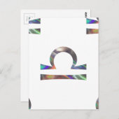 hologram Libra Briefkaart (Voorkant / Achterkant)