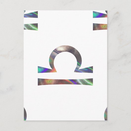 hologram Libra Briefkaart (Voorkant)