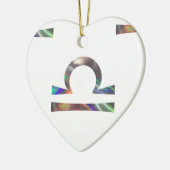 hologram Libra Keramisch Ornament (Links)