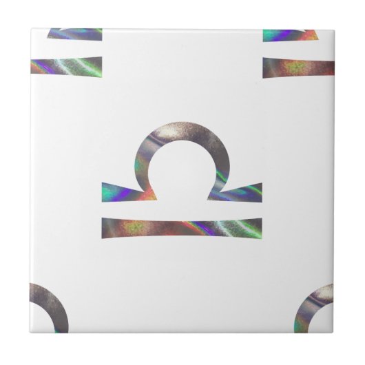 hologram Libra Tegeltje (Voorkant)