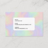 Hologram ontwerp effect visitekaartje (Achterkant)