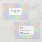 Hologram ontwerp effect visitekaartje (Voorkant / Achterkant)