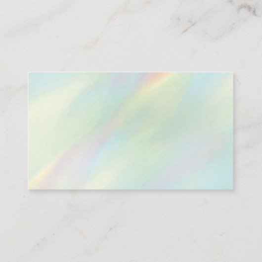 Hologram Pear Modern Visitekaartje van het ministe (Achterkant)