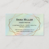 Hologram Pear Modern Visitekaartje van het ministe (Voorkant)