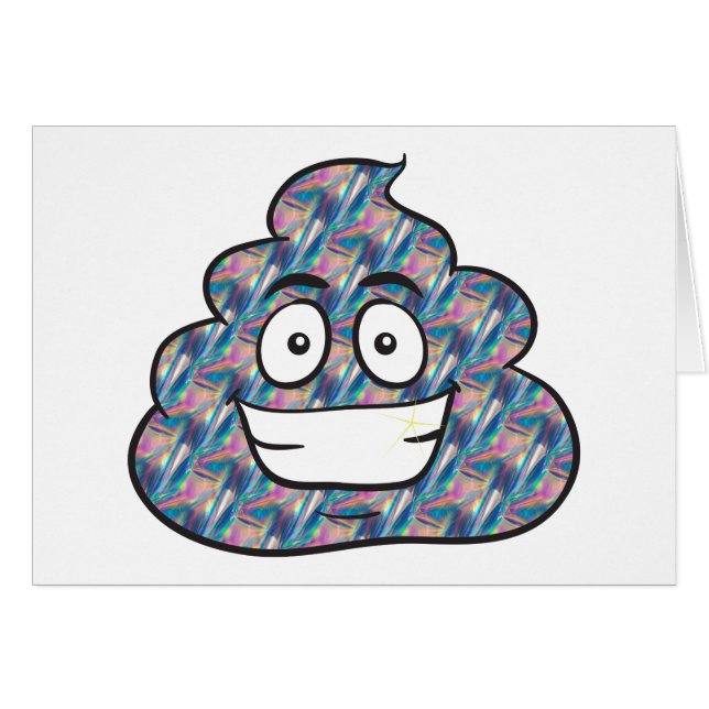 hologram poop emoji (Voorkant Horizontaal)