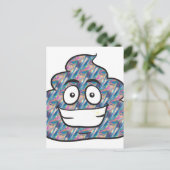 hologram poop emoji briefkaart (Staand voorkant)