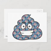 hologram poop emoji briefkaart (Voorkant / Achterkant)