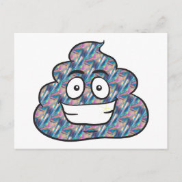 hologram poop emoji briefkaart