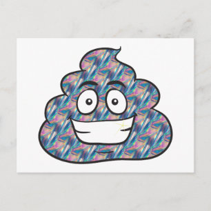 hologram poop emoji briefkaart