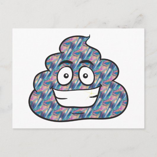 hologram poop emoji briefkaart (Voorkant)