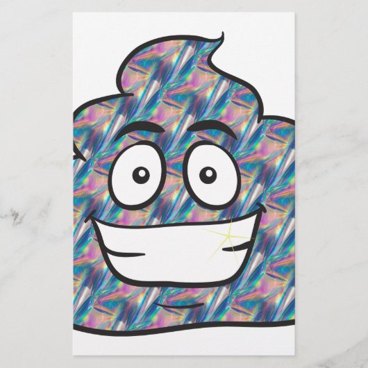 hologram poop emoji briefpapier (Voorkant)