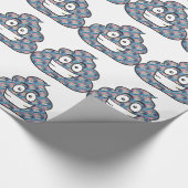 hologram poop emoji cadeaupapier (Hoek)