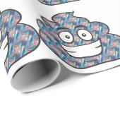 hologram poop emoji cadeaupapier (Rol Hoek)