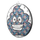 hologram poop emoji dartbord (Voorkant Rechts)