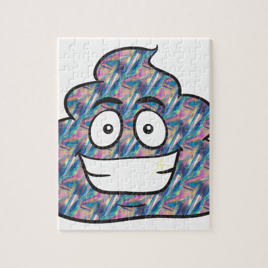 hologram poop emoji legpuzzel (Verticaal)