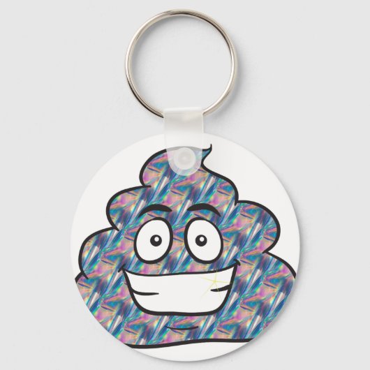 hologram poop emoji sleutelhanger (Voorkant)