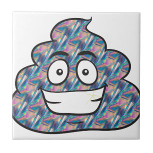 hologram poop emoji tegeltje
