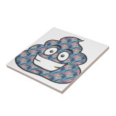 hologram poop emoji tegeltje (Zijkant)