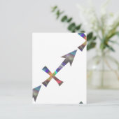 hologram Sagittarius Briefkaart (Staand voorkant)