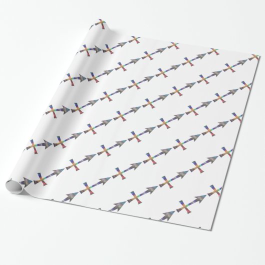 hologram Sagittarius Cadeaupapier (Uitgerold)