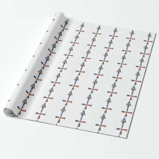 hologram Sagittarius Cadeaupapier (Uitgerold)