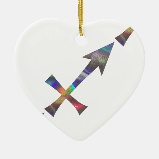 hologram Sagittarius Keramisch Ornament (Voorkant)