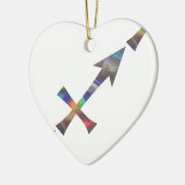 hologram Sagittarius Keramisch Ornament (Links)