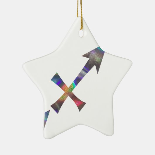 hologram Sagittarius Keramisch Ornament (Rechts)