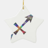 hologram Sagittarius Keramisch Ornament (Voorkant)